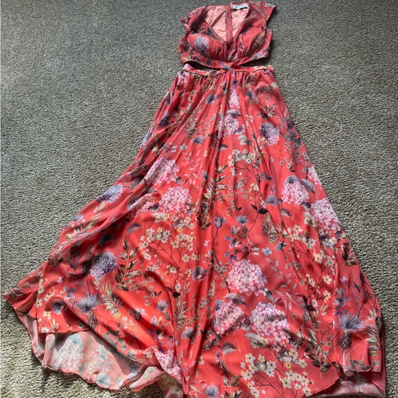 Mac Duggal size 8 floral cut out - Picture 5 of 5